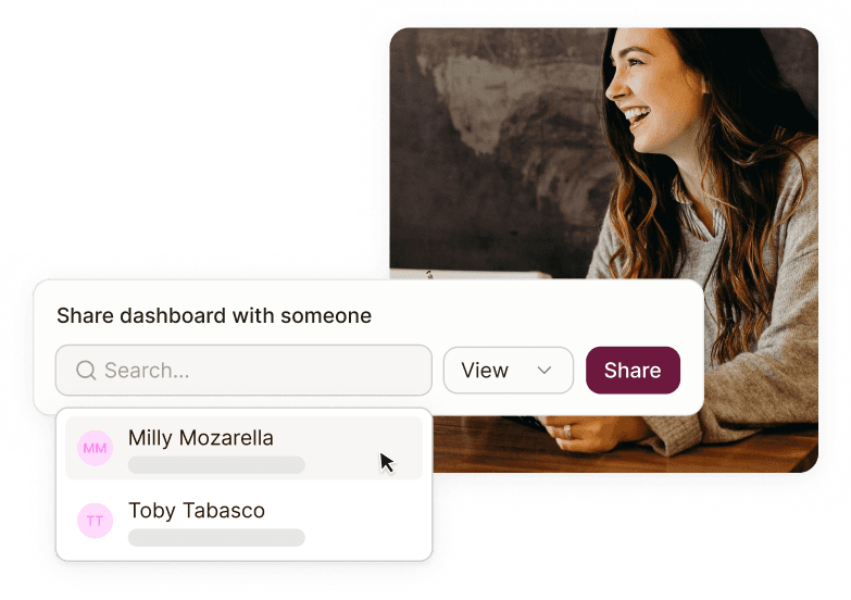 Share public dashboards