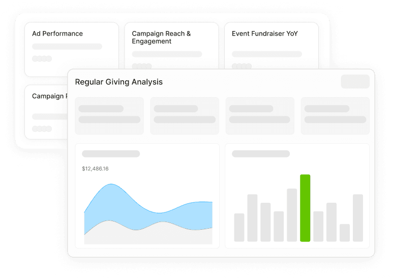 Ready-made templates for the most common nonprofit reports